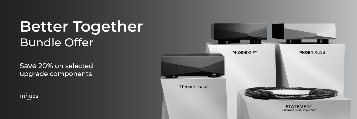 re you ready to elevate your digital audio experience? Now is the perfect time. Get 20% off on selected upgrade components for your Innuos Music Server / Streamer and bring your listening experience to a new level.