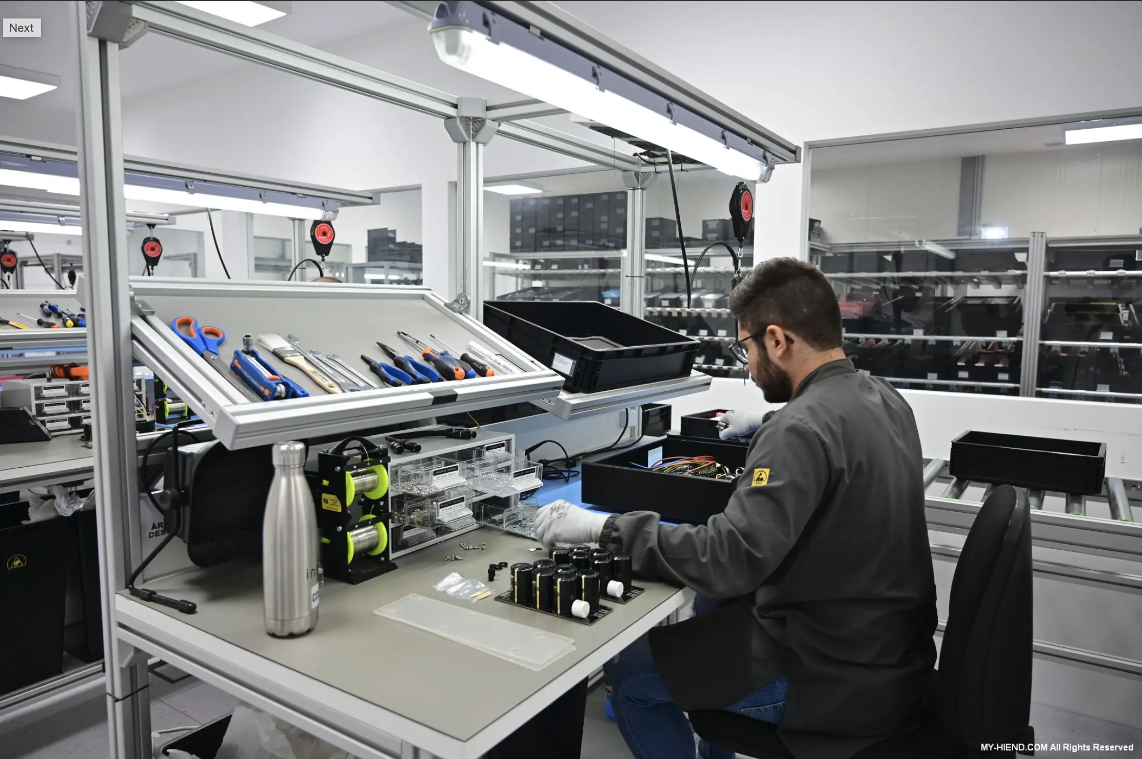 Innuos Production Area inside the ESD Lab